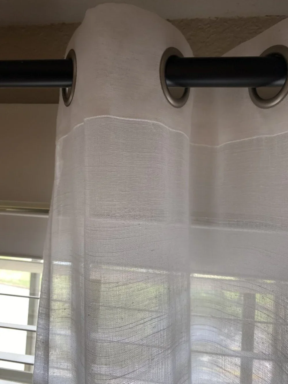 Archaeo Lichtenberg New York One White & Sheer Curtain Panel 52